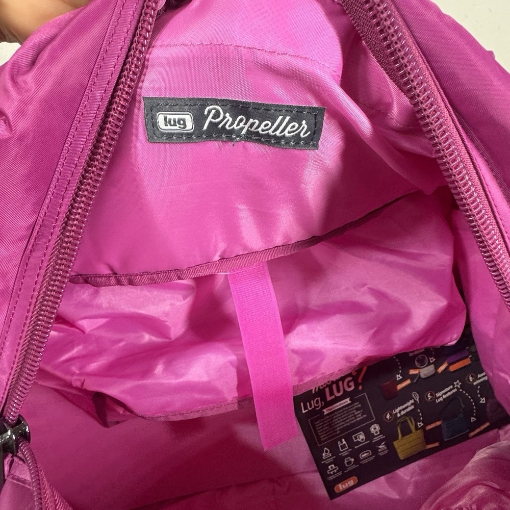 Lug PROPELLER Travel Duffel Bag Orchid Pink Nylon Weekender Carry All On - Picture 13 of 13